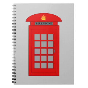 British Telephone Box Notebook