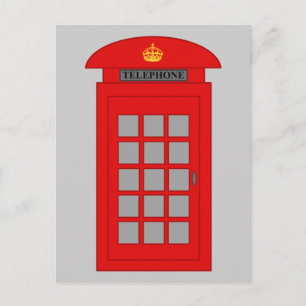 British Telephone Box Postcard