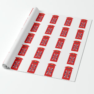 British Telephone Box Wrapping Paper