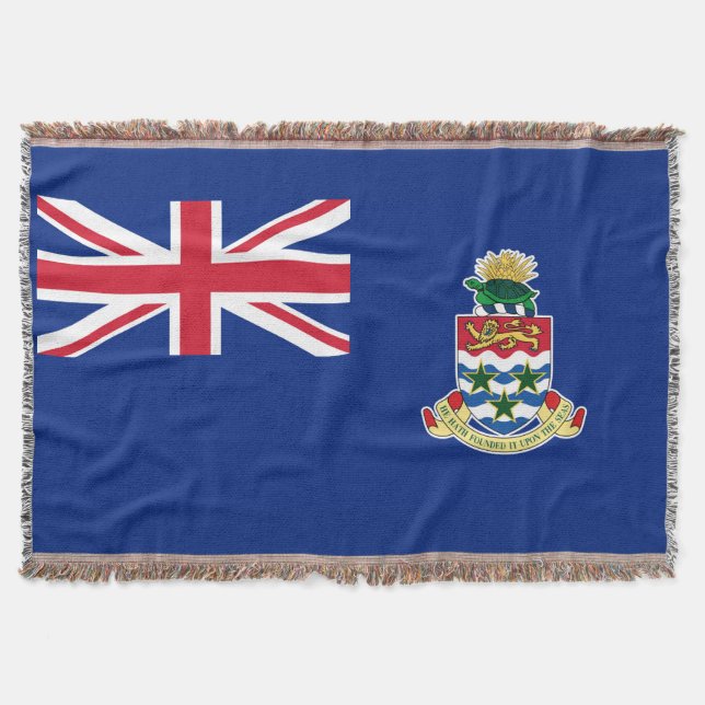British Territory Cayman Island Flag Throw Blanket (Front)