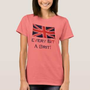 BRITISH U.K. FLAG Patriotic Ringer Shirt