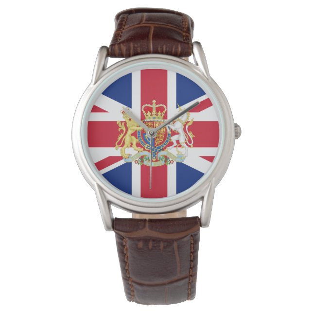 British Union Flag and Royal Crest Watch (Front)