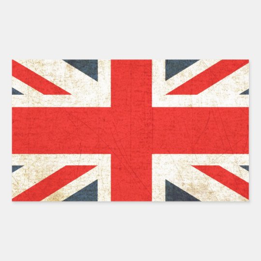 British Union Flag Rectangular Sticker | Zazzle.co.uk