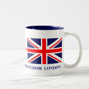 British Union Jack Britain London flag Two-Tone Coffee Mug
