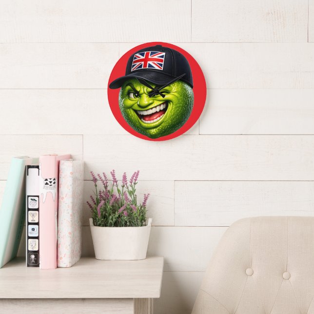 British Union Jack cap wall clock (Reading Room)
