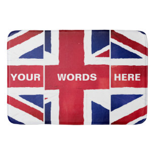British Union Jack flag bathroom foam bath mat