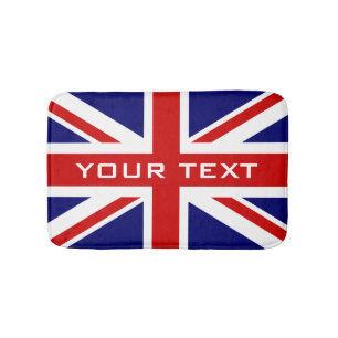 British Union Jack flag bathroom non slip bath mat