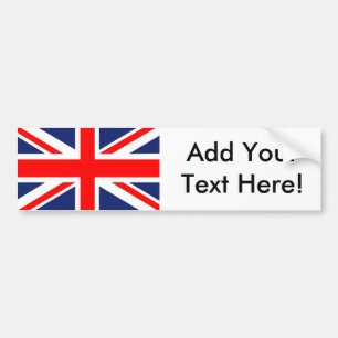 British Union Jack Flag Bumper Sticker