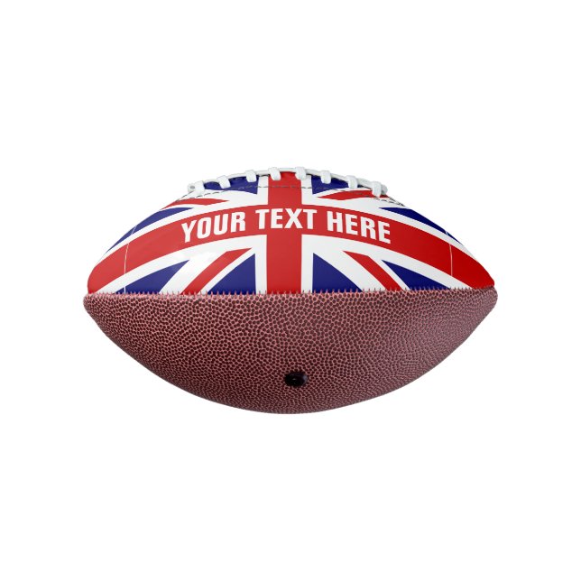 British Union Jack flag custom printed American Football (Rotated 270)