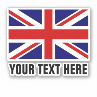 British Union Jack flag custom vinyl stickers