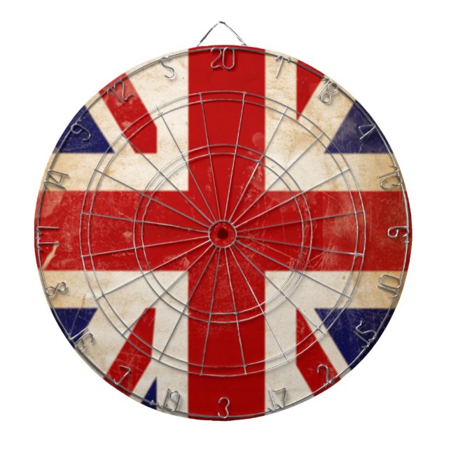 British Union Jack Flag Dartboard (Front)