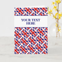 British Union Jack flag English pride greeting