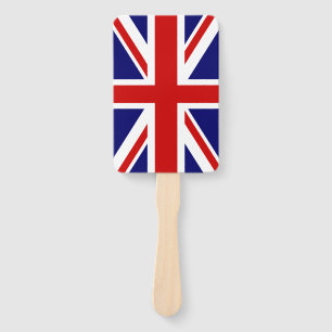 British Union Jack flag English pride wedding Hand Fan
