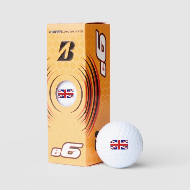 British Union Jack Flag Golf Balls (Packaging)
