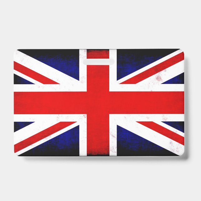 British Union Jack Flag ID Badge (Front)