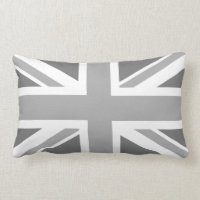 British Union Jack Flag in grey