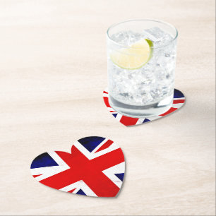 British Union Jack Flag Paper Coaster