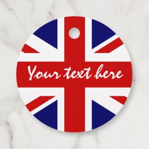 British Union Jack flag party Favour Tags