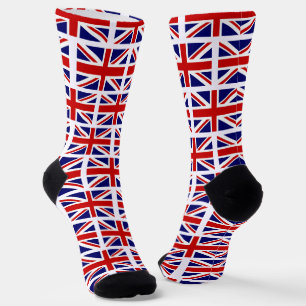 British Union Jack flag pattern crew socks