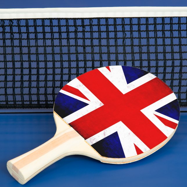 British Union Jack Flag Ping Pong Paddle (Insitu)