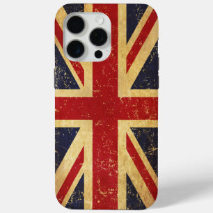 British Union Jack Flag Vintage iPhone 15 Pro Max Case