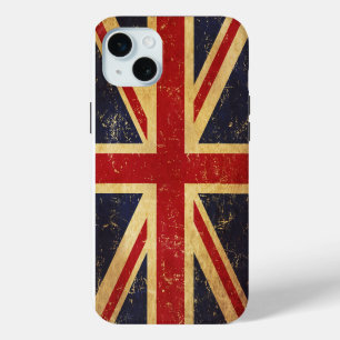 British Union Jack Flag Vintage iPhone 15 Plus Case