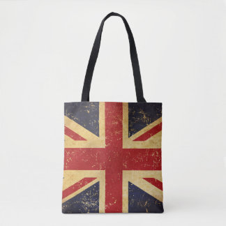 British Union Jack Flag Vintage Tote Bag