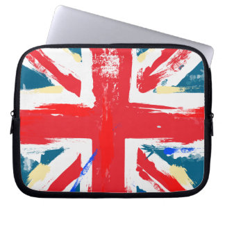 British Union Jack Flag Vintage Worn Laptop Sleeve