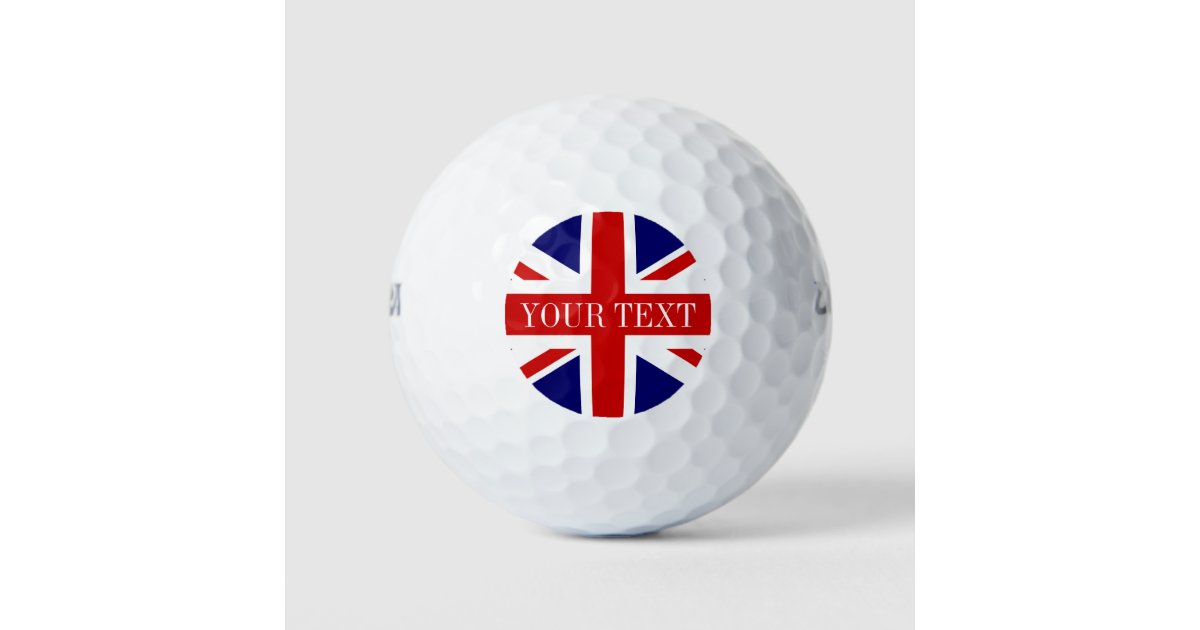 British Union Jack golf ball set English pride Zazzle