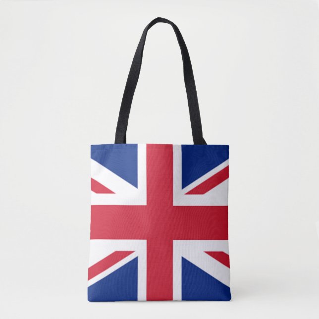 British Union Jack Modified Geometric Tote Bag (Front)
