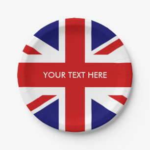 British Union Jack paper party plates