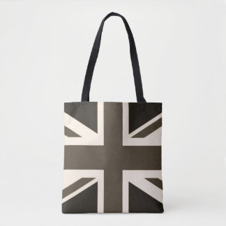 British Union Jack Sepia Antiqued Tote Bag