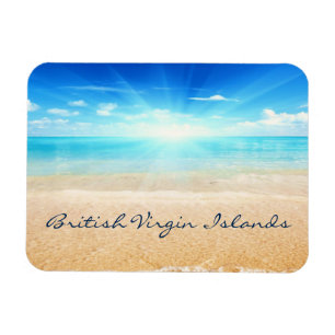 British Virgin Islands beach sunrise Magnet