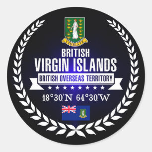 British Virgin Islands Classic Round Sticker