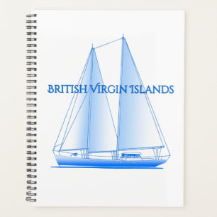 British Virgin Islands Coastal Nautical Sailing Sa Planner