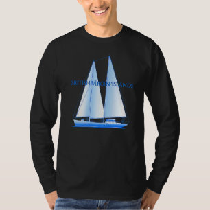 British Virgin Islands Coastal Nautical Sailing Sa T-Shirt