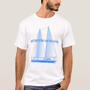British Virgin Islands Coastal Nautical Sailing Sa T-Shirt