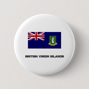 British Virgin Islands Flag 6 Cm Round Badge