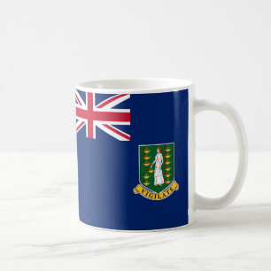 British Virgin Islands Flag Ceramic Coffee Mug