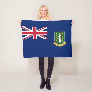 British Virgin Islands Flag Fleece Blanket