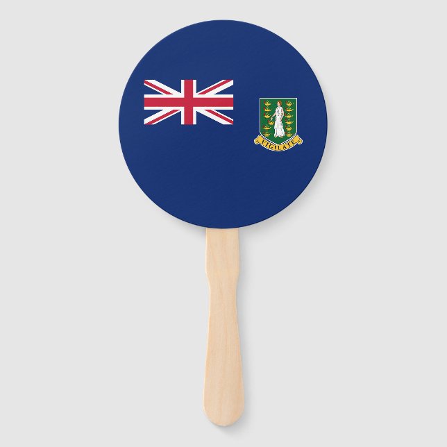 British Virgin Islands Flag Hand Fan (Front)