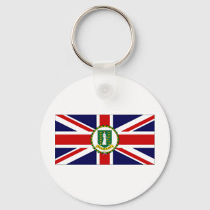 British Virgin Islands Flag Key Ring