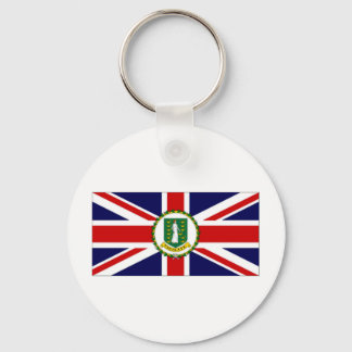 British Virgin Islands Flag Key Ring