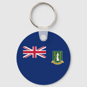 British Virgin Islands Flag Key Ring