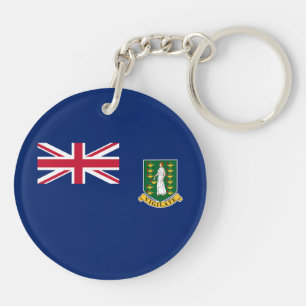 British Virgin Islands Flag Key Ring