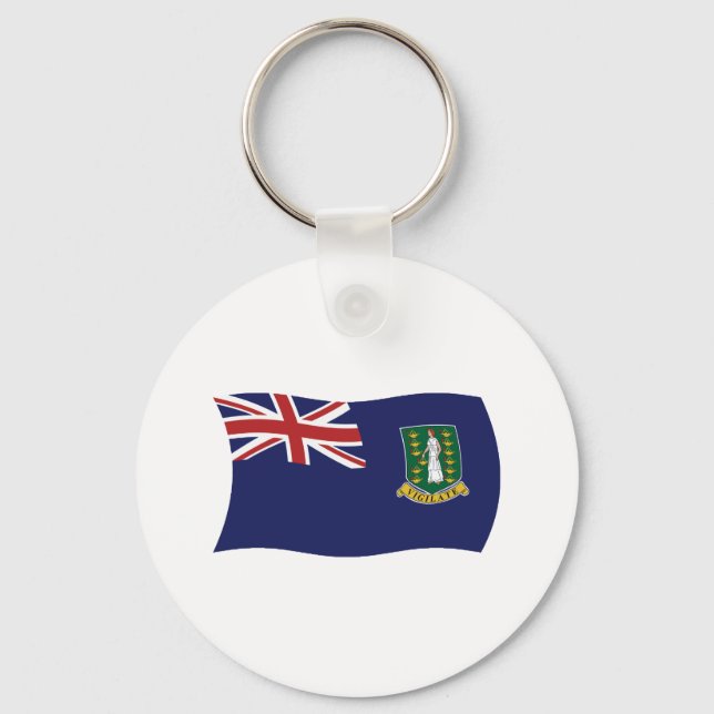British Virgin Islands Flag Keychain (Front)