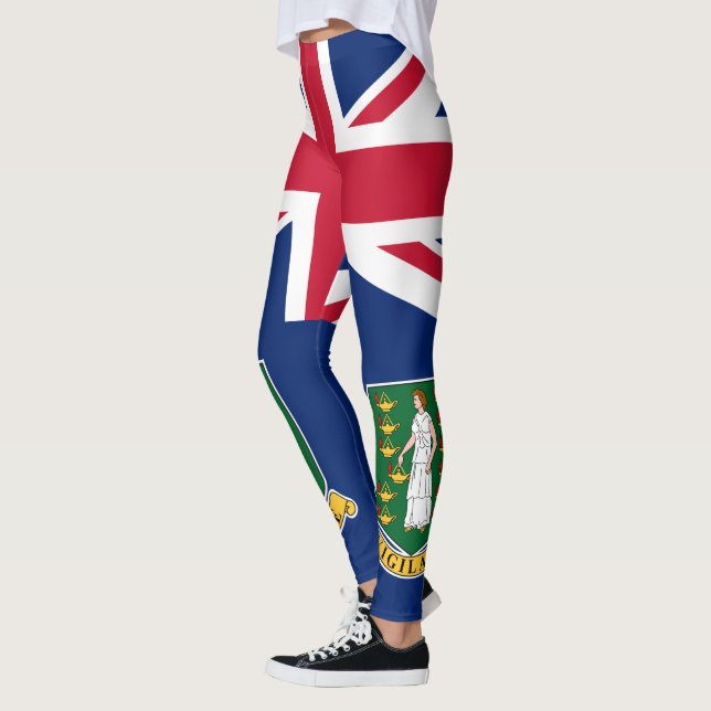 British Virgin Islands Flag Leggings (Left)