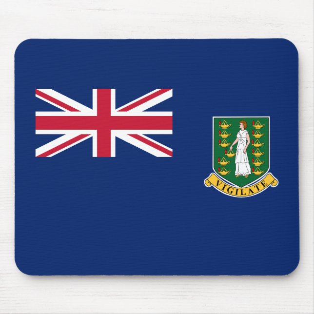 British Virgin Islands Flag Mouse Mat (Front)