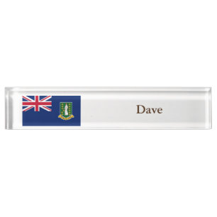 British Virgin Islands Flag Nameplate