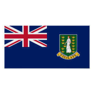 British Virgin Islands Flag Poster
